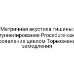 Матричная акустика тишины: туннелирование Procedure как проявление циклом Торможения замедления